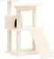 vidaXL - Kattenmeubel - met - sisal - krabpalen - 83 - cm - crèmekleurig