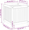 vidaXL - Plantenbak - met - voering - 50x50x50 - cm - massief - acaciahout