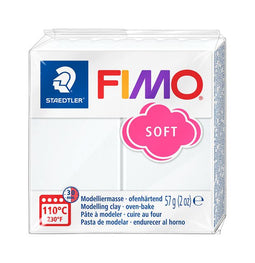 Fimo Staedtler - Boetseerklei fimo soft 57 g wit | 6 stuks