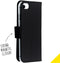 Accezz Wallet Softcase Booktype - iPhone SE (2022/2020) / 8 / 7 / 6s - 3 pashouders - Zwart