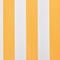 vidaXL - Luifeldoek - 4x3 - m - canvas - zonnebloemgeel - en - wit