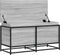 vidaXL - Opbergbox - met - deksel - 100x40x51,5 - cm - bewerkt - hout - grijs - sonoma