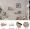 Eugad Wandplank - Zwevende Houten Plank - Retro Design - Eiken 40 x 22,9 x 3,8 cm