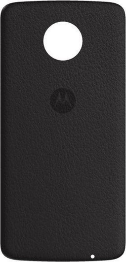 Motorola Moto Z - Backcover - Echt Leer - Zwart