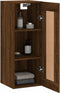 vidaXL - Wandkast - 34,5x34x90 - cm - bewerkt - hout - bruin - eikenkleur