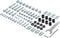SpeaKa Professional SP-6646940 - TV-trolley - Verstelbare hoogte tot 160 cm - Max. 70