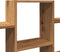 vidaXL - Wandschap - 159x18x66 - cm - bewerkt - hout - artisanaal - eikenkleurig