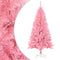 vidaXL - Kunstkerstboom - met - standaard - 150 - cm - PVC - roze