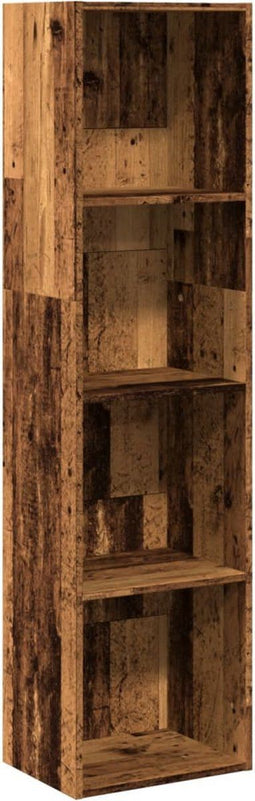 vidaXL - Boekenkast - 40x30x152 - cm - bewerkt - hout - oud - houtkleurig