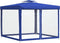 vidaXL - Prieel - met - dubbel - dak - 3x3x2,68 - m - stof - blauw