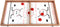 Sling puck bordspelletje - Maat XL 63cm groot - Hoogglans speelveld voor gemakkelijk schuiven - Ook wel: Slingershot - Sling Shot - Fast hockey - Vinger hockey - Slingpuck sjoelen - Mini Sjoelbak - Houten Speelgoed - Snel spel voor 2 spelers