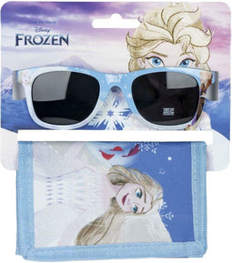Sunglasses and Wallet Set Frozen Blauw