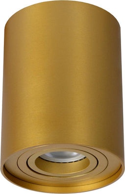 Lucide TUBE - Plafondspot - Ø 9,6 cm - 1xGU10 - Draaibaar - Mat Goud (1 stuk)