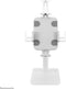 Neomounts DS15-625WH1 - Tafelblad tablethouder - 360° rotatie +20°/-110° kanteling - Wit