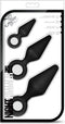 Luxe Night Rimmer Kit - set van 3 buttplugs