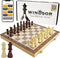 Windsor® GrandMaster A Series XL - Schaakbord - Magnetisch - 40 x 40 cm - Annotaties
