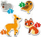 MY FIRST PUZZLES 2-3-4-5 FOREST ANIMALS