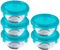 My First Pyrex Baby Voedselcontainer - Set van 5 Stuks - Glas - Blauw - Pyrex