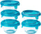 My First Pyrex Baby Voedselcontainer - Set van 5 Stuks - Glas - Blauw - Pyrex