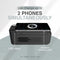 My Smart Home Hub 2 in 1 Wekkerradio - Digitale Wekker met 7.5W Wireless Qi Fast Charger - Alarmklok met Draadloze Oplader - Zwart