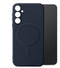 My Style Hoesje geschikt voor Samsung Galaxy A35 MagSafe Telefoonhoesje Flexibel TPU | My Style Protective Flex Backcover | Geschikt voor MagSafe | Geschikt voor Draadloos Opladen met Magnetische Ring | MagSafe Case - Marineblauw