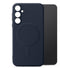 My Style Hoesje geschikt voor Samsung Galaxy A55 MagSafe Telefoonhoesje Flexibel TPU | My Style Protective Flex Backcover | Geschikt voor MagSafe | Geschikt voor Draadloos Opladen met Magnetische Ring | MagSafe Case - Marineblauw