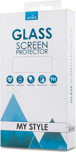 My Style Screenprotector geschikt voor Apple iPhone 13 Mini Glazen Screenprotector - Case Friendly (10-Pack)