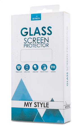 My Style Tempered Glass Screen Protector for Apple iPhone 13/13 Pro/14/16e Clear (10-Pack)