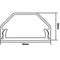My Wall Aluminium kabelgoot - 110 x 3,3 cm / zilver