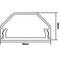 My Wall Aluminium kabelgoot - 110 x 5 cm / wit