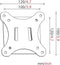 My Wall H 9-1 L TV-beugel 33,0 cm (13) - 76,2 cm (30) Vast