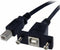 Startech USBPNLBFBM3 - USB-kabel 91 cm - USB-B mannelijke naar USB-B vrouwelijke - Zwart