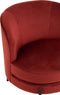 J-Line loungestoel Lounge Rond - textiel/metaal - rood
