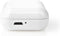 Nedis Volledig Draadloze Oordopjes - Bluetooth - Maximale batterijduur: 2.5 uur - Aanraakbediening - Charging case - Ingebouwde microfoon - Ondersteuning voor spraakbesturing - Wit
