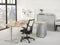Ergonomisch t-poot wingbureau Design Teez breed 160CM diep 120CM bladkleur Speciale Kleur framekleur Aluminium (RAL9006) wingzijde Rechts