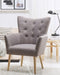 Fauteuil ANGEN Stof Lichtgrijs