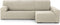 Hoes voor chaise longue met lange armleuning rechts Eysa THOR Wit 170 x 110 x 310 cm