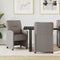 Eetstoelen met wielen 2 pcs Taupe 57 x 67 x 95 cm Stof