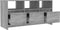 vidaXL - Tv-meubel - 102x37,5x52,5 - cm - bewerkt - hout - grijs - sonoma - eikenkleur
