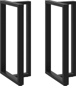 vidaXL - Bartafelpoten - 2 - st - T-vormig - 60x35x(110-111) - cm - staal - zwart