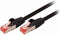 CAT6 Netwerkkabel - RJ45 Male - RJ45 Male - S/FTP - 0.50 m - Rond - LSZH - Zwart - Polybag