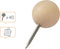 Nobo Houten Punaises - 40 stuks - Herbruikbare opbergdoos - Beige (40 stuks)