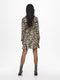ONLY ONLCARLY LS WRAP SHORT DRESS NOOS WVN - Korte jurk met lange mouwen - V hals met ruches - Maat XS (34)