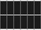vidaXL - Kamerscherm - met - 6 - panelen - 300x220 - cm - stof - zwart