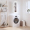 vidaXL - Hangkast - 34,5x34x90 - cm - hoogglans - wit