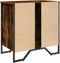 vidaXL - Wastafelkast - 60x35x60 - cm - bewerkt - hout - gerookt - eikenkleurig