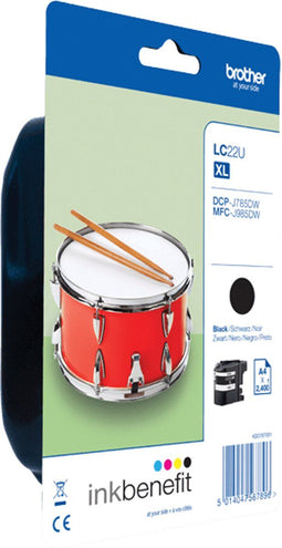 Brother LC-22UBK - Originele inkt cartridge - XL - Zwart