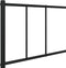 vidaXL - Bedframe - met - hoofdbord - metaal - zwart - 90x200 - cm