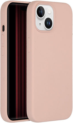 Accezz iPhone 15 - Liquid Silicone Backcover met MagSafe - Schokabsorberend - Roze