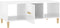 vidaXL - Salontafel - 102x50x40 - cm - bewerkt - hout - hoogglans - wit